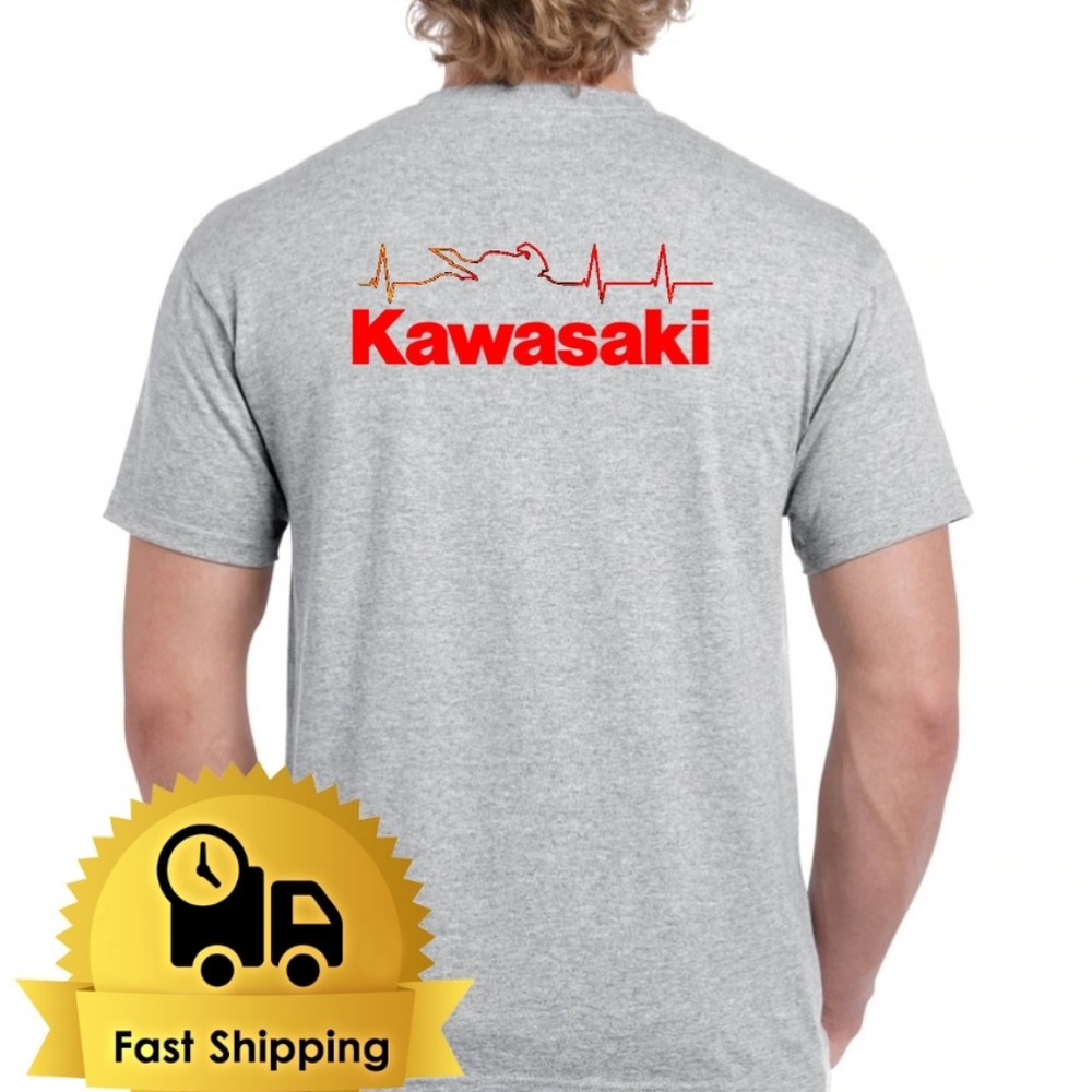 Kawasaki ninja tshirt Biker tees Fashion t-shirt